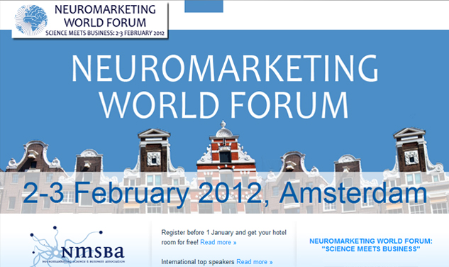 Neuromarketing World Forum 2012 in Amsterdam - ThinkNeuro!